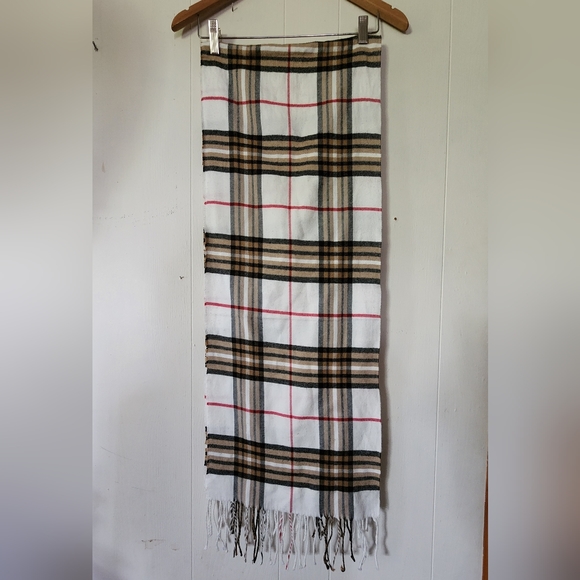 Janice Apparel Cashmere Feel Luxury Plaid Scarf - Picture 6 of 6